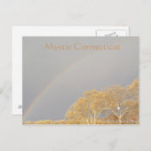 Regenboog over Mystic CT Briefkaart (Voorkant / Achterkant)