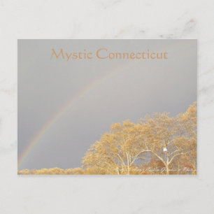 Regenboog over Mystic CT Briefkaart