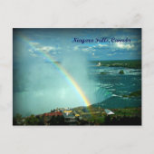 Regenboog over Niagara Herfsten Canada Side Briefk Briefkaart (Voorkant)