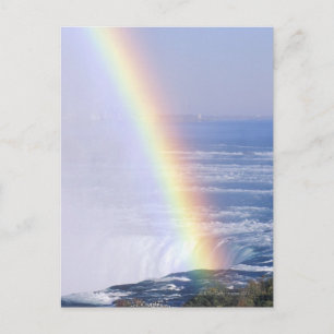 Regenboog over Niagara Herfsten, New York Briefkaart
