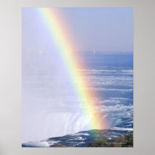 Regenboog over Niagara Herfsten, New York Poster