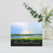 Regenboog over Ross Barnett Reservoir Briefkaart (Staand voorkant)