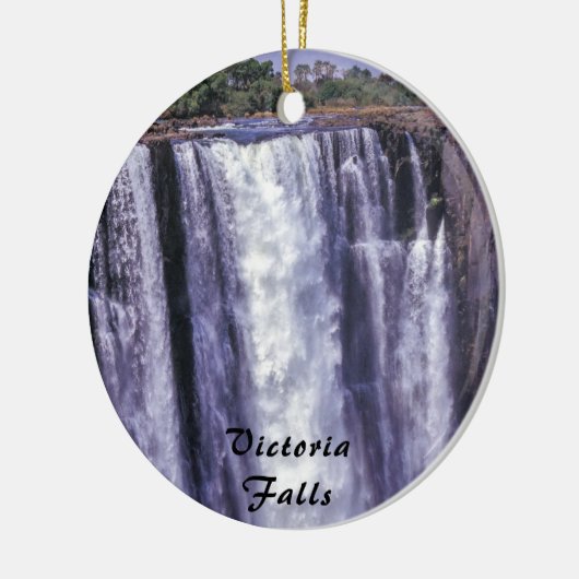 Regenboog over VictoriaHerfsten - Zimbabwe, Afrika Keramisch Ornament (Links)