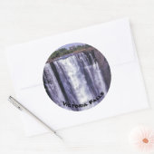 Regenboog over VictoriaHerfsten - Zimbabwe, Afrika Ronde Sticker (Envelop)