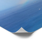 Regenboog over Waikiki Poster (Hoek)