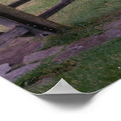 Regenboog over Zoetgras Ranch Poster (Hoek)