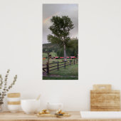 Regenboog over Zoetgras Ranch Poster (Keuken)