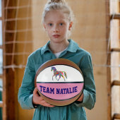 Regenboog paard - uw teamnaam mini basketbal