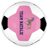 Regenboog paard - uw teamnaam voetbal (Gedraaid)