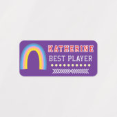 Regenboog Paars Labels (Design 1)