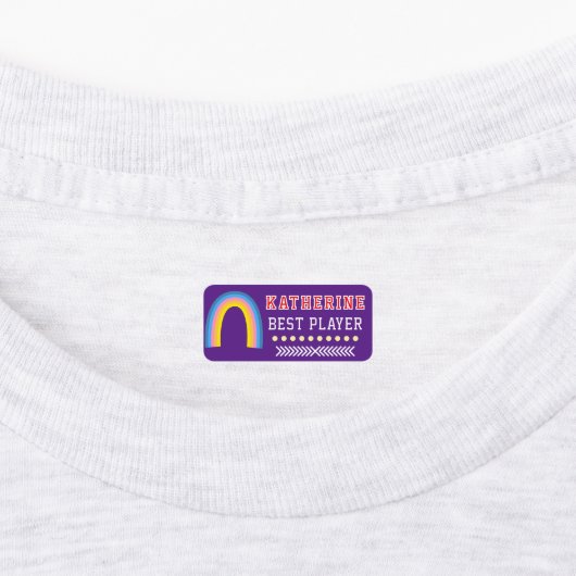 Regenboog Paars Labels (Aangebracht)