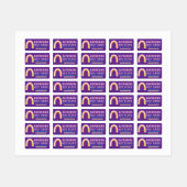 Regenboog Paars Labels (Vel)