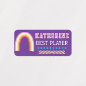 Regenboog Paars Labels (Design 2)