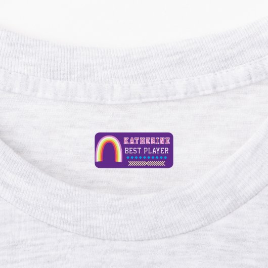 Regenboog Paars Labels (Aangebracht)