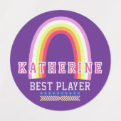 Regenboog Paars Labels (Design 2)