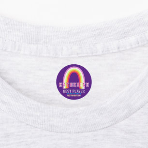 Regenboog Paars Labels