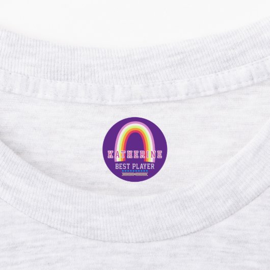 Regenboog Paars Labels (Aangebracht)