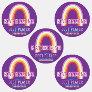 Regenboog Paars Labels
