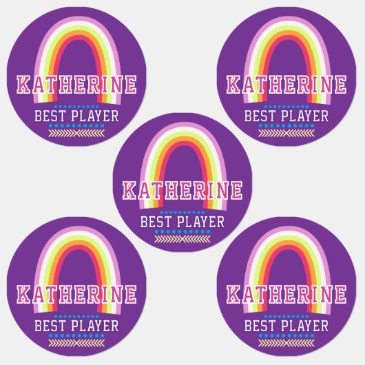 Regenboog Paars Labels (Groep)