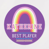 Regenboog Paars Labels (Design 1)