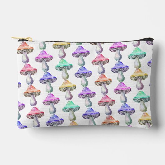 Regenboog Paddenstoelen Patroon Reizen Etui (Voorkant)