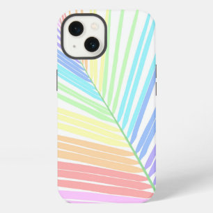 Regenboog Palmblad #2 #muur #kunst iPhone 13 Hoesje