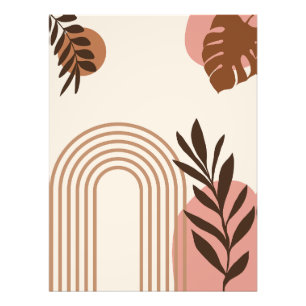 Regenboog Palmblad Zon, Boho Abstract Geometrische Foto Afdruk
