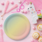 Regenboog- Papieren Bordje (Feest)