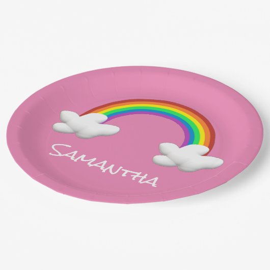 Regenboog Papieren Bordje (Gekanteld)