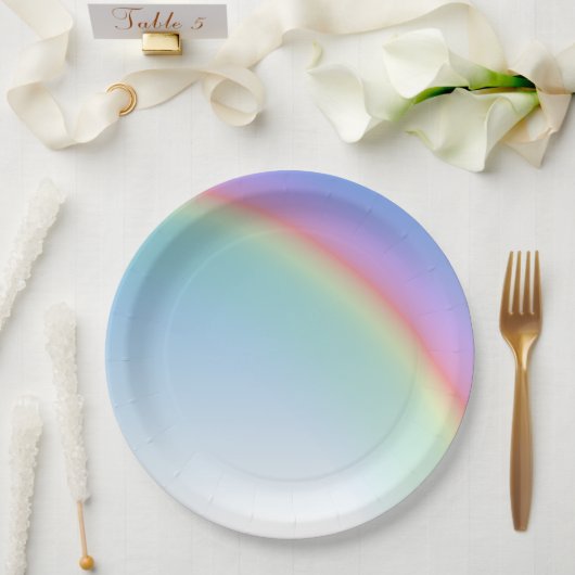 Regenboog Papieren Bordje (Huwelijk)