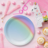 Regenboog Papieren Bordje (Feest)
