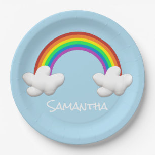 Regenboog Papieren Bordje