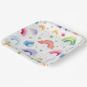 Regenboog Papieren Bordje (Gebogen)