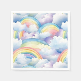 Regenboog Papieren Servetten, Decoratie Baby Showe Servet
