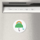 regenboog paraplu drop regen magneet (Insitu (Vaatwasser))
