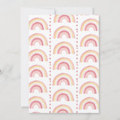 Regenboog Pastel Doodle Kunst Meisje Verjaardag Kaart (Achterkant)