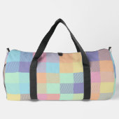 Regenboog Pastel Kleur Buffel Check Plaid 90s Larg Plunjezak (Achterkant)
