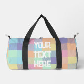 Regenboog Pastel Kleur Buffel Check Plaid 90s Smal Plunjezak (Voorkant)