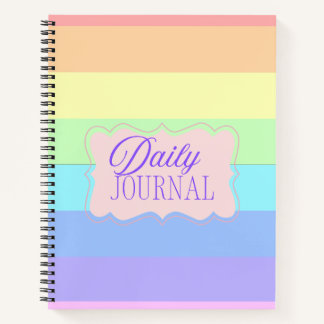 Regenboog Pastel Kleurblok Notitieboek