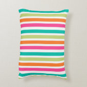 Regenboog pastel kleuren retro verticale strepen accent kussen (Achterkant (Verticaal))