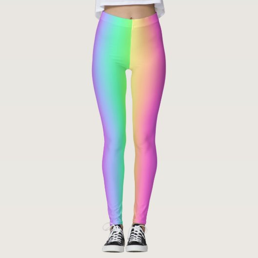Regenboog Pastel Leggings (Voorkant)