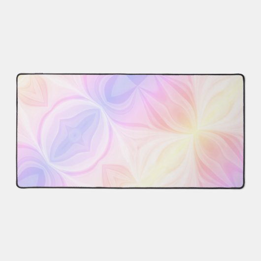 Regenboog Pastel Modern Kleurrijk Abstract Bureaumat (Voorkant)