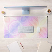 Regenboog Pastel Modern Kleurrijk Abstract Bureaumat