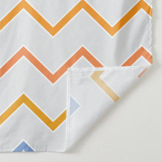 Regenboog pastel zigzag lijnen figuur wandkleed