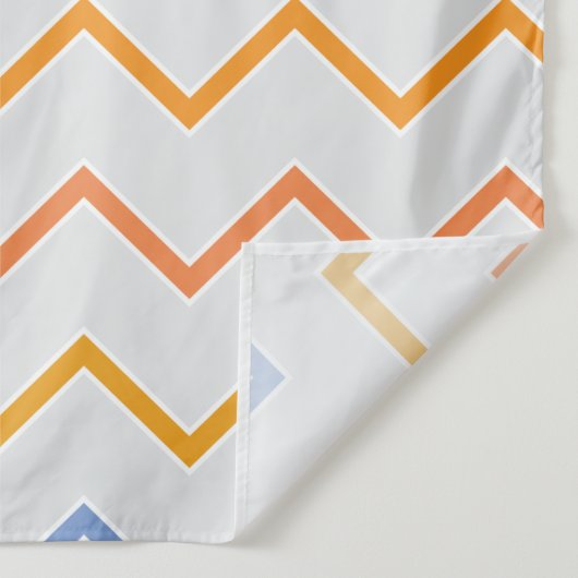 Regenboog pastel zigzag lijnen figuur wandkleed (Detail)