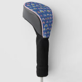 Regenboog patroon golfheadcover (Schuin)