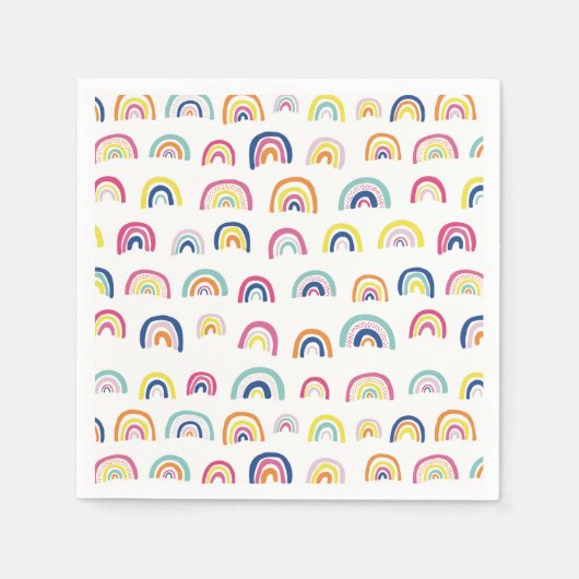 Regenboog patroon servet (Voorkant)