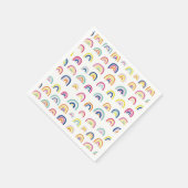 Regenboog patroon servet (Hoek)