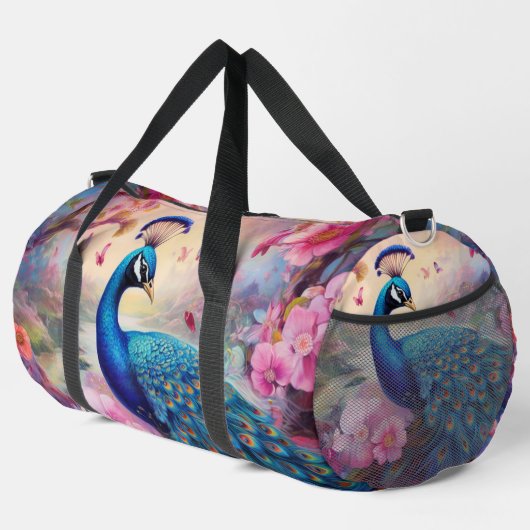 Regenboog Peacock grote plunjezak (Rechterhoek)