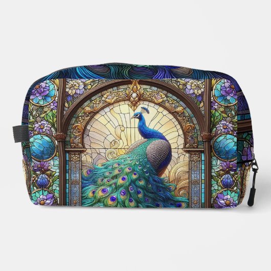 Regenboog Peacock Toiletartikelen Tas Dopp Kit (Voorkant)